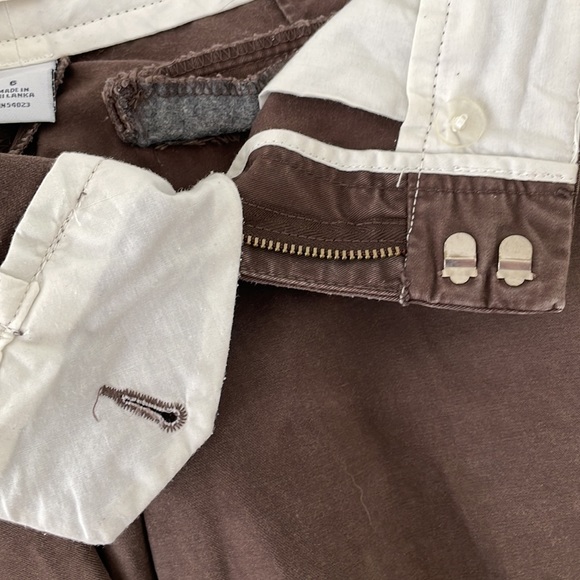 GAP Favorite Chino Cargo Shorts brown mid rise semi vintage - Picture 12 of 14